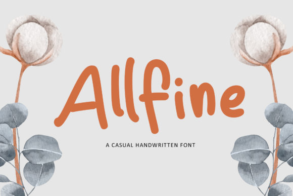 Allfine Handwritten Font for Creative Projects