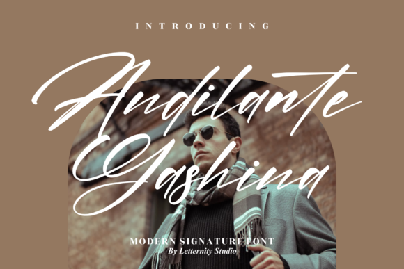 Andilante Gashina: A Luxurious Script Font for Campaign Creativity