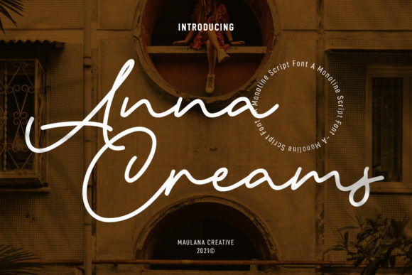 Anna Creams: A Script Font for Elegant Branding