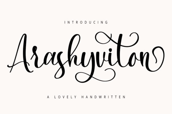 Arashyviton: A Playful Script Font for Web Design