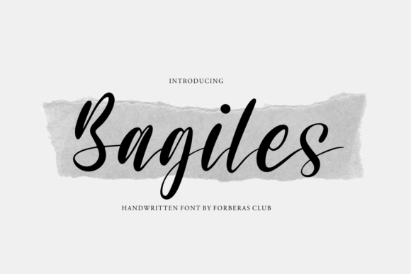 Bagiles: A Script Font That Elevates Editorial Design