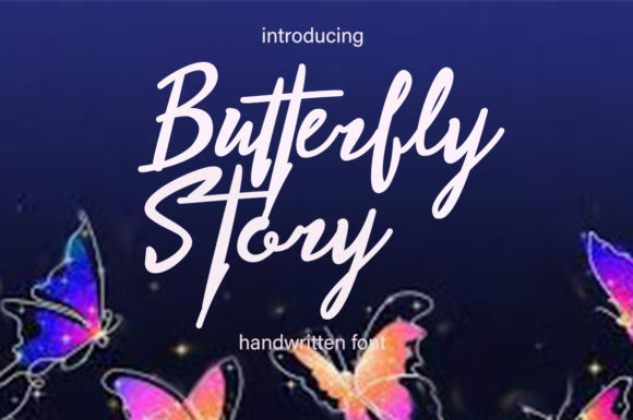 Butterfly Story: A Charming Script Font for Creative Projects