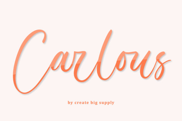 Carlous: A Delicate Handwritten Font for Branding Projects