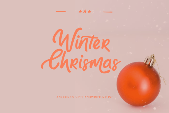 Christmas and Winter Font for Editorial Design
