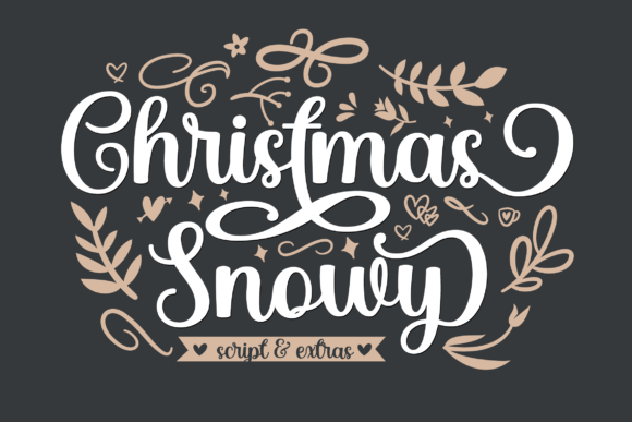 Christmas Snowy Font for Holiday Campaigns