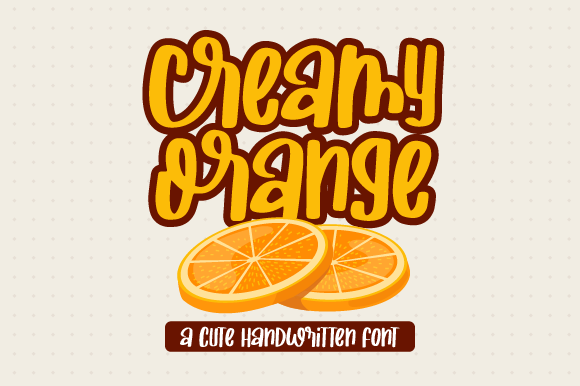 Creamy Orange Font for Web Design
