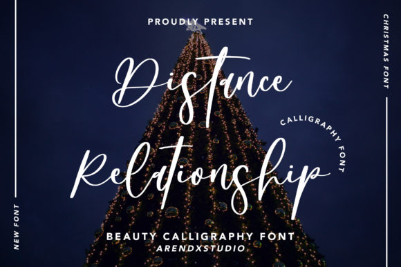 Distance Relationship Font for Eye-Catching Branding