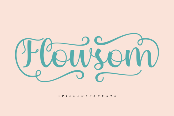 Flowsom: A Contemporary Script Font for Modern Branding