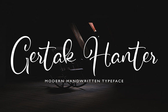 Gertak Hanter: A Handwritten Font for Modern Editorial Design