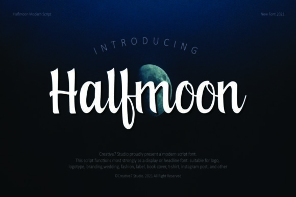 Halfmoon Font for Editorial Design and Content Creation