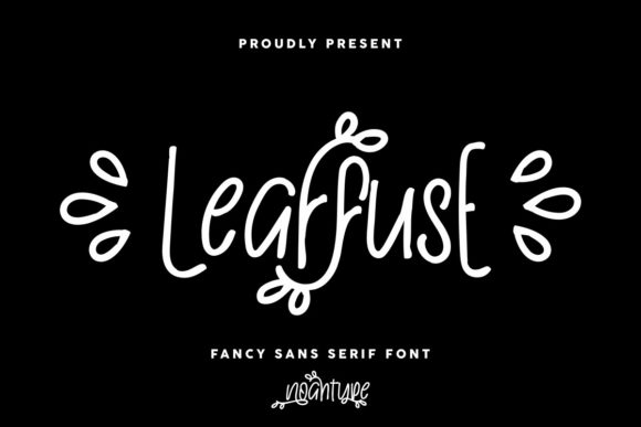 Leaffuse: A Script Font for Creative Projects