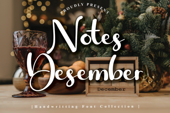 Notes December: A Graceful Font for Branding Materials
