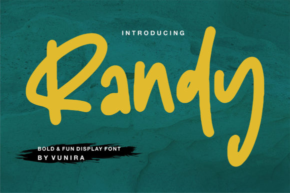 Randy: A Casual Handwritten Font for Branding Projects