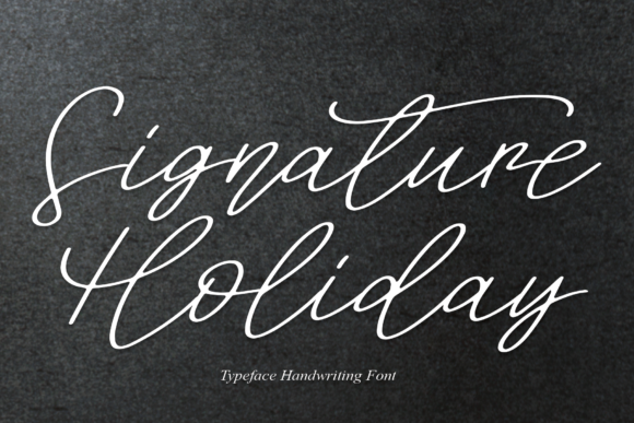Signature Holiday: A Font That Elevates Branding with Charm and Elegance