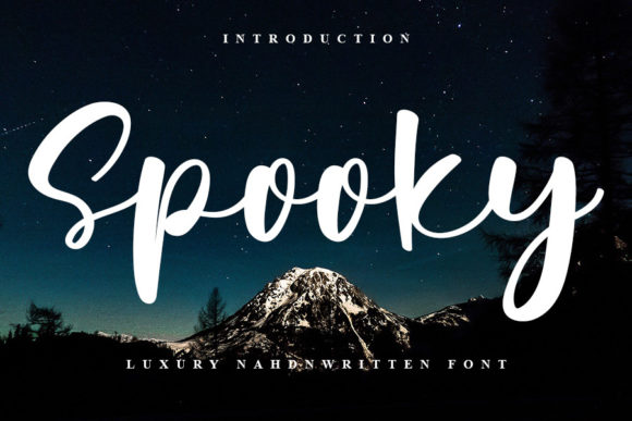 Spooky Script Font for Handmade Creations
