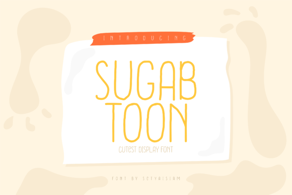 Sugab Toon Font for Business Branding