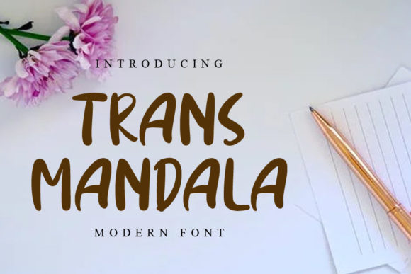 Trans Mandala: A Handwritten Font for Modern Editorial Design