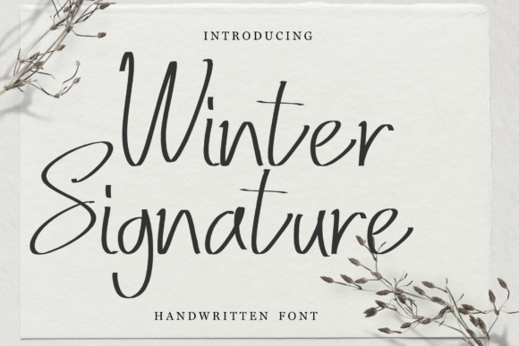 Winter Signature: A Handwritten Font for Personalized Branding